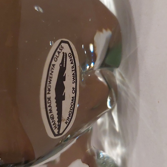Vintage Handblown Ngwenya Glass Hippopotamus Paperweight - Picture 2 of 8